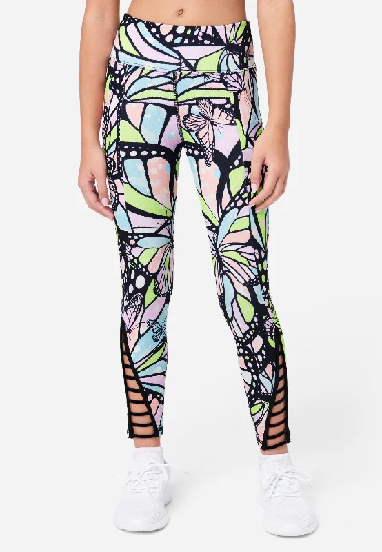 Collection X by Justice Patterned Cutout Leggings