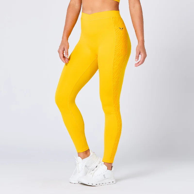 Crossover Leggings 27" - Spectra Yellow