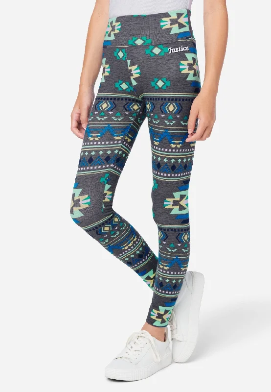 Patterned Full-Length Leggings