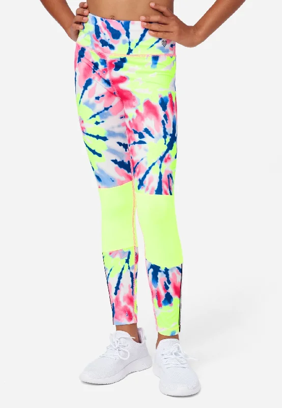 J Sport Tie-Dye Color Block Leggings