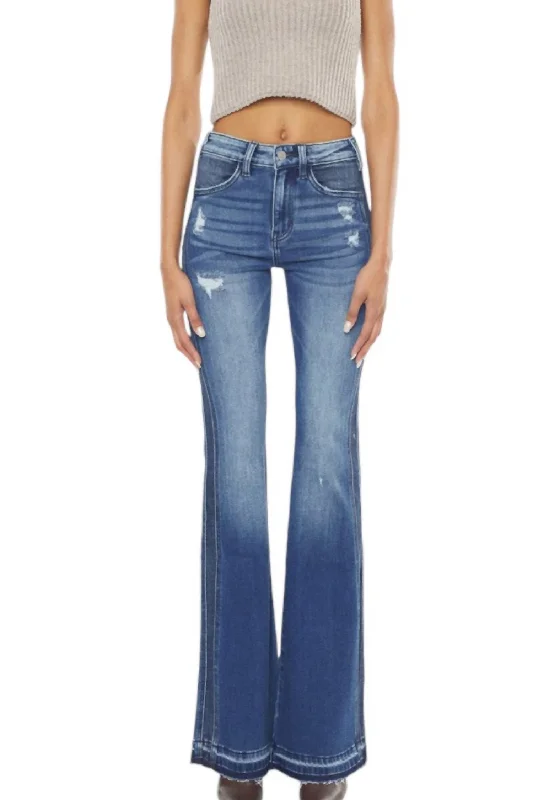 High - waisted women jeans for a flattering silhouetteJuliana Denim Bootcut Jeans In Dark Wash