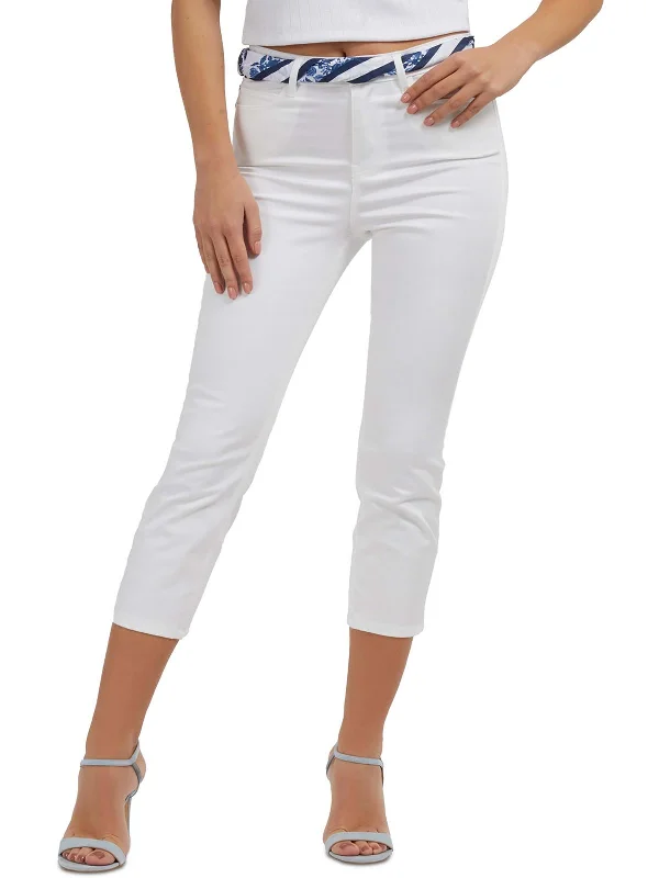 Skinny women jeans with a form - fitting designPlus    Womens High Rise Knit Skinny Jeans