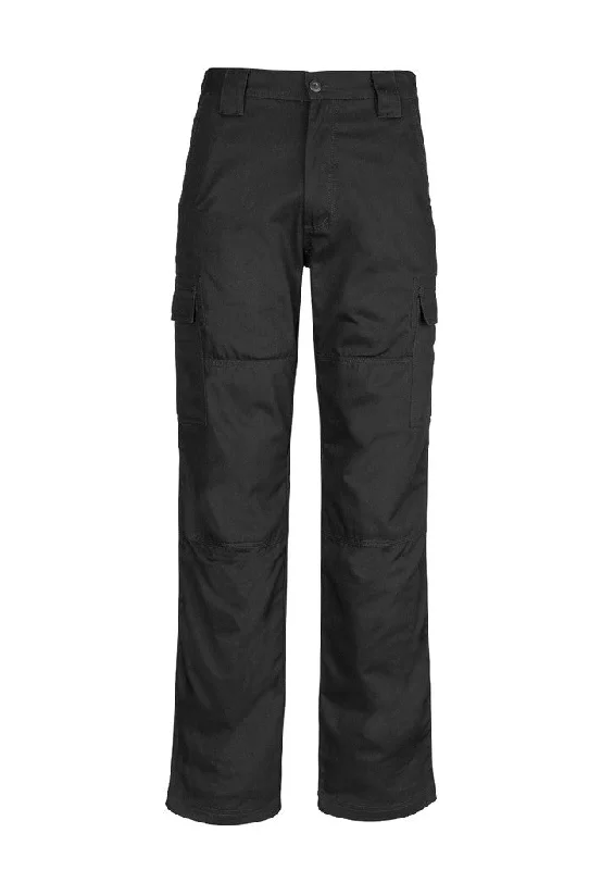 Plus Size Women's High - Waisted Cotton Cargo Pants in Black for a Sleek and Stylish LookSyzmik Mens Drill Cargo Pant ZW001