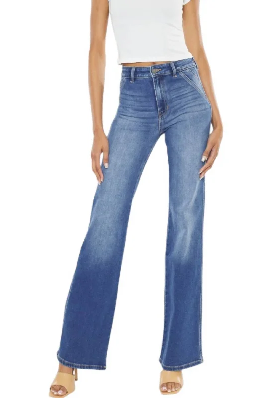 Plus - size women jeans for a comfortable and stylish fitTrina Denim Trouser Jeans In Light Wash