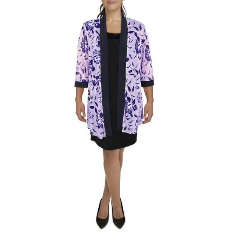 Oversized Women's Printed Blazers in Animal Patterns for a Statement PiecePlus Womens Mesh Sheer Duster Blazer