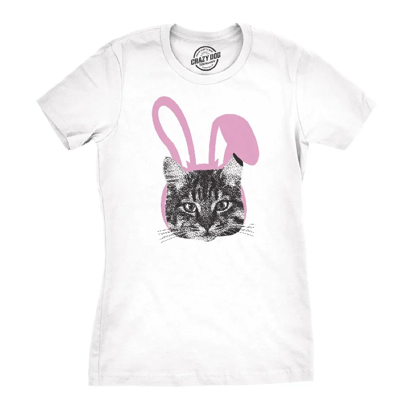 Tie - Dye Women T Shirt with a Bohemian VibeEaster Cat Women's T Shirt