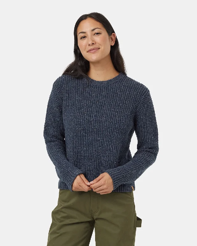 Sleeveless Women's Silk - Trimmed Sweaters for SummerHighline Nep Crew Sweater