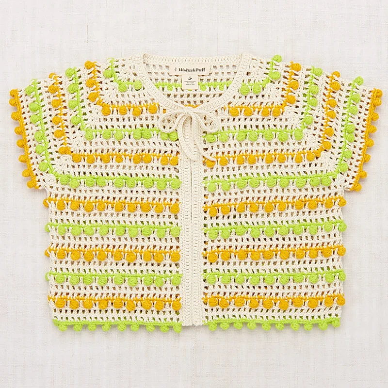 sequin embellished women cardigan for special occasionsIsla Tie Cardigan in Marzipan by Misha & Puff