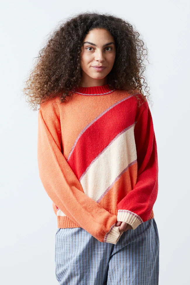 Cropped Women's Angora Blend Sweaters for a Trendy LookLollys Laundry Iowa Stripe Jumper