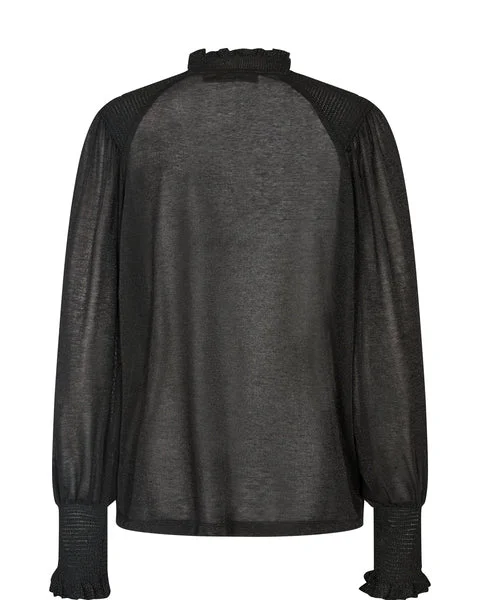 Cropped Women's Angora Blend Sweaters for a Trendy LookMos Mosh Kaliva Long Sleeved Blouse