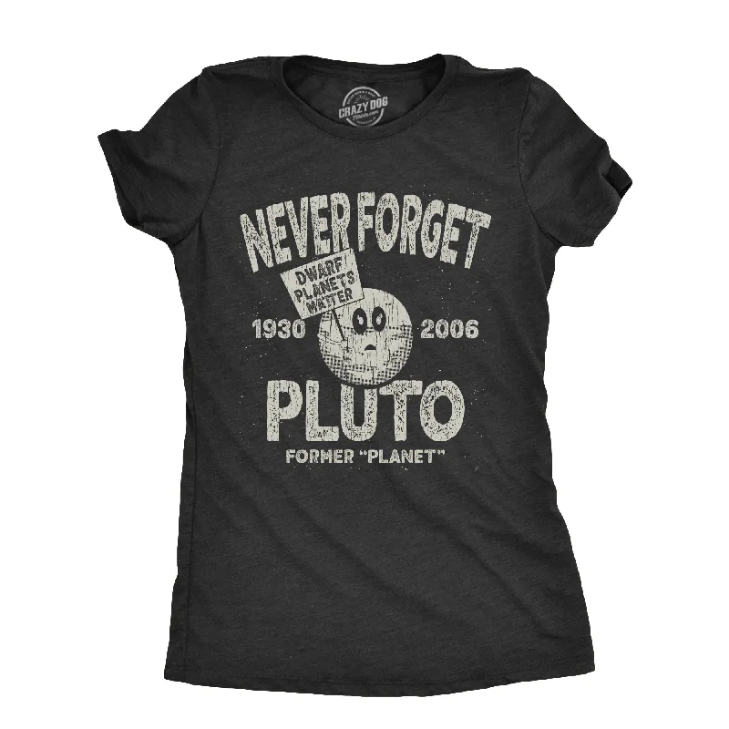 Striped Women T Shirt in a Classic PatternNever Forget Pluto Women's T Shirt