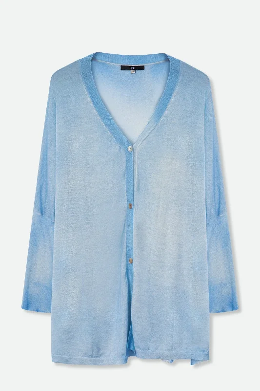 open front women cardigan for easy stylingNOA CARDIGAN IN HAND-DYED LIGHTWEIGHT CASHMERE