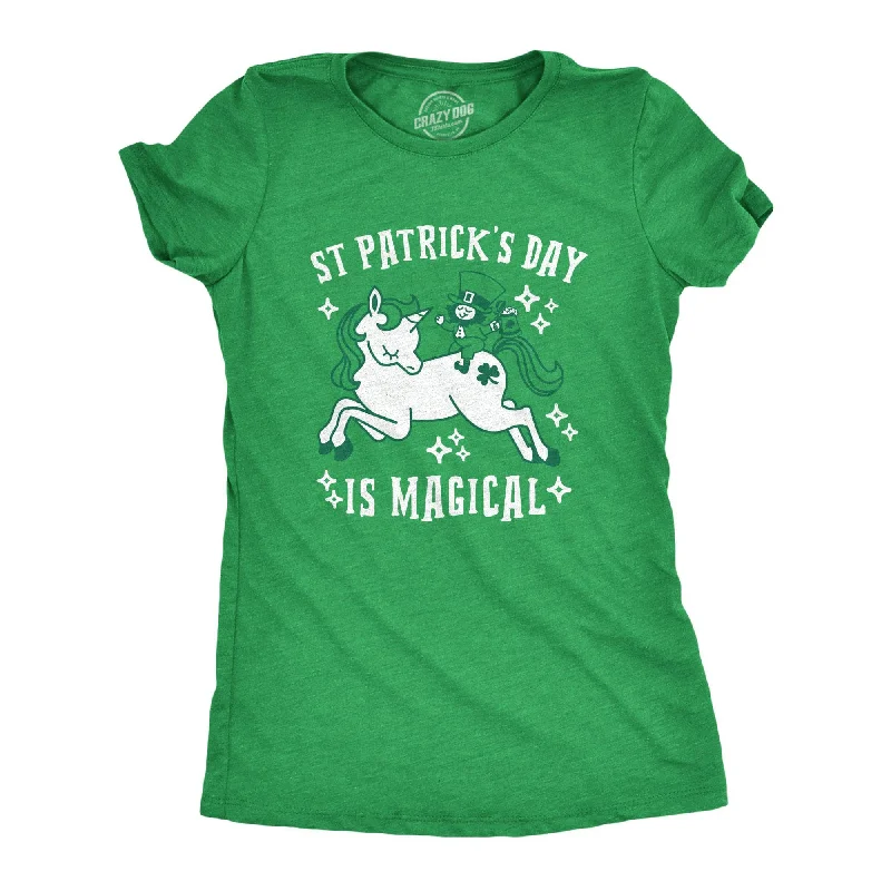 Puff Sleeve Women T Shirt for a Fashion - Forward LookSt. Patrick's Day Is Magical Women's T Shirt