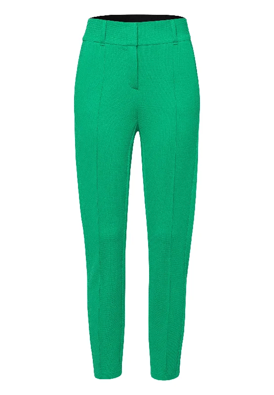 Open - Front Women's Cardigan - Style Mohair SweatersTuzzi Green Embossed Trousers