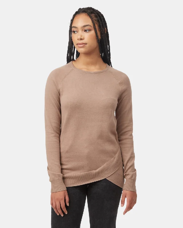 Plus Size Women's Belted Cable Knit SweatersHighline Cotton Acre Sweater