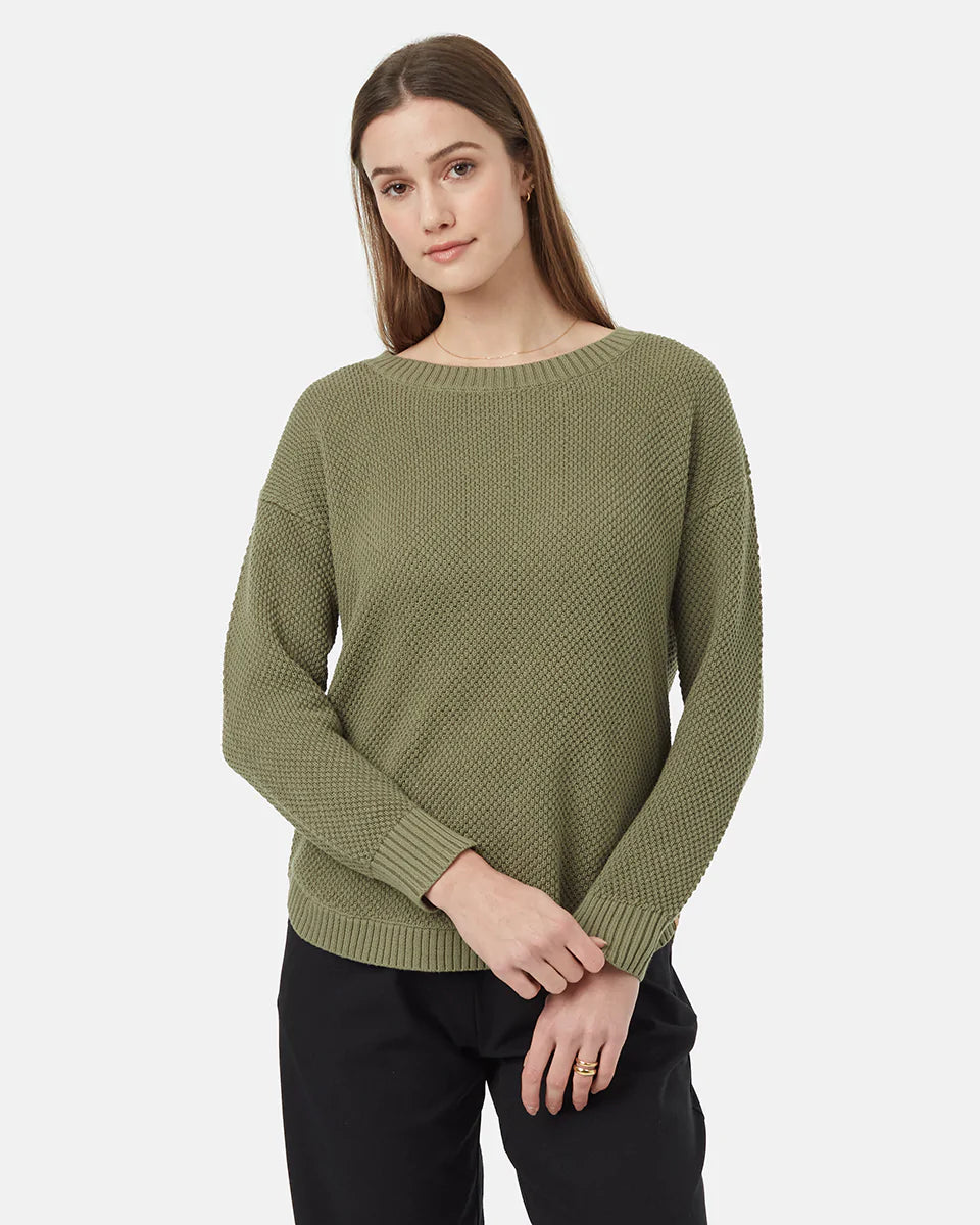 High - Low Hem Women's Cashmere - Blended SweatersHighline Drop Shoulder Sweater