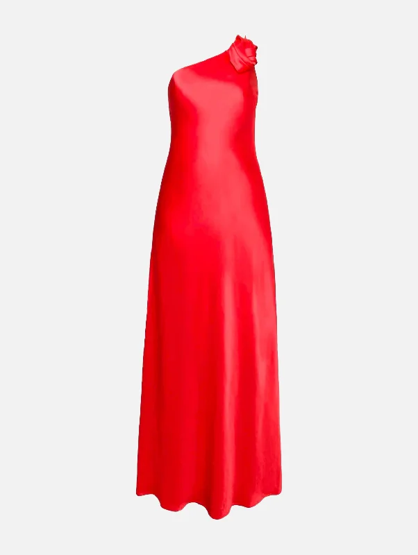 Mermaid - Style Women Dress with a Fitted Silhouette for Special OccasionsDoutzen Dress in Red