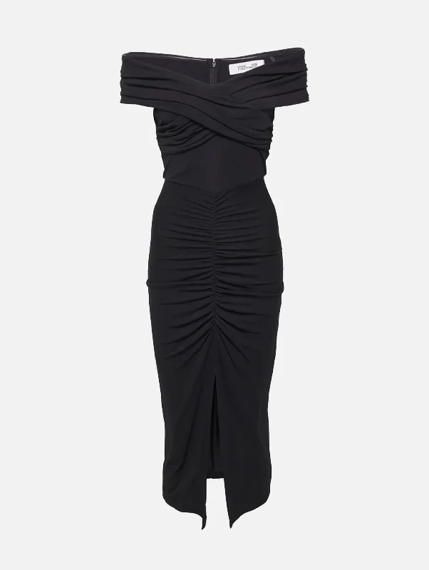 Ruffled Women Dress with Multiple Layers for a Playful and Girly StyleStephen Dress in Black