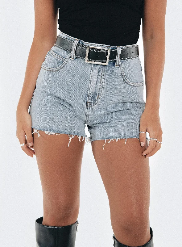 Women's Lace - Trimmed Shorts in White for a Romantic and Elegant OutfitLaurena Denim Shorts Petite