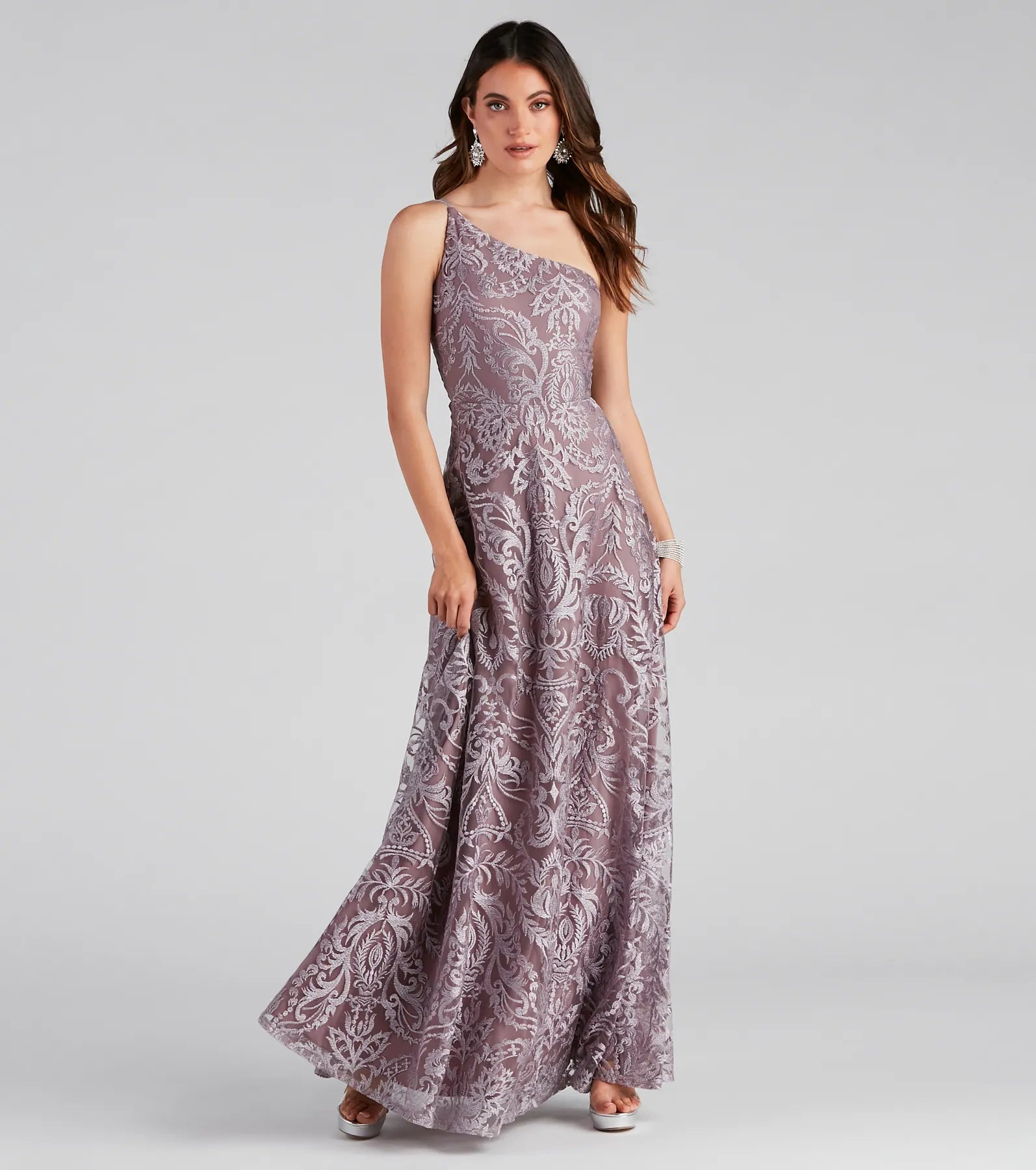 Maxi dresses with a ruched bodice for a more form - fitting and feminine shapeKorrie Formal Embroidered Ball Gown