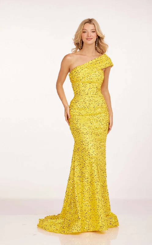 Sequined formal dresses with open backs for a sexy prom styleCecilia Couture 2203 Dress