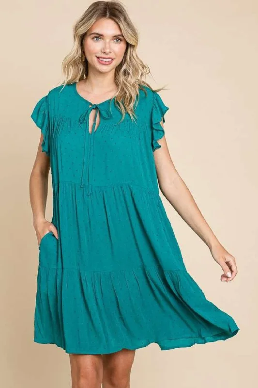 Sleeveless Women Dress in Bright Colors for Summer PartiesCulture Code tiered ruffle dress