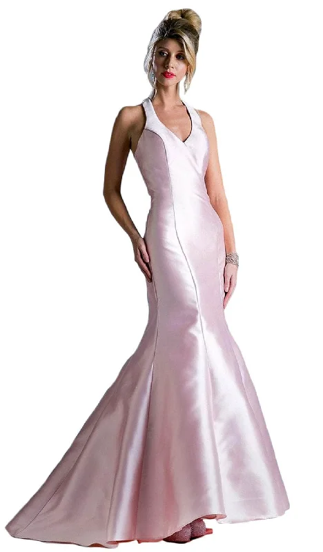 Prom dresses with one - shoulder ruffled straps and geometric patterns for a contemporary and eye - catching formal eventLadivine 13038 - Satin Sleeveless Evening Gown