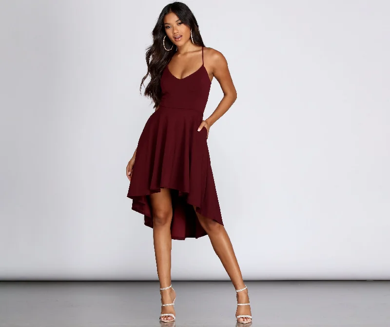 Pleated Women Dress with a Timeless and Elegant TextureSteal The Scene Skater Dress