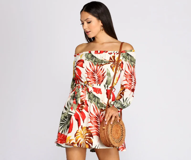 Ruffled Women Dress with Multiple Layers for a Playful and Girly StyleVacay Vibes Skater Dress