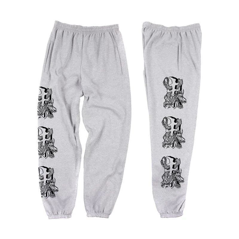 Women's Wide - Leg Sweatpants in Beige with Elastic Cuffs for a Relaxed and Trendy OutfitRDS x STEVE CABALLERO SWEATPANT