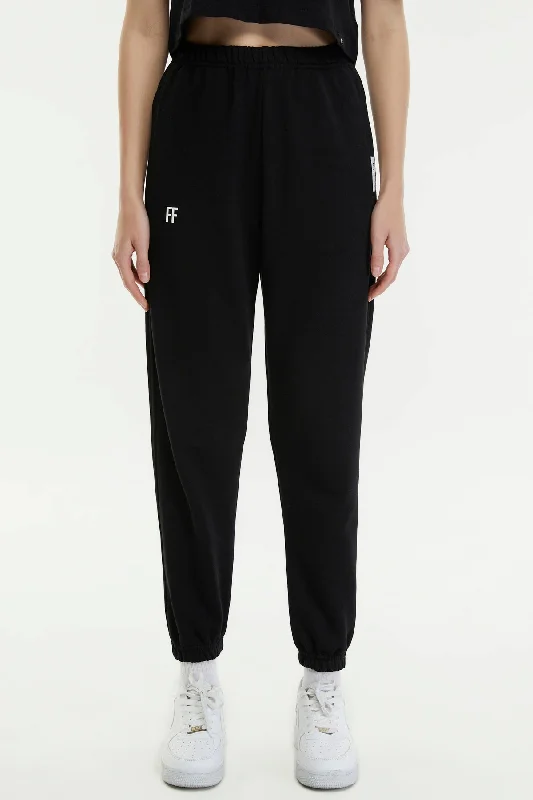 Plus Size Women's Side - Stripe Sweatpants in Navy and White for a Nautical - Inspired StyleFF / Women Sweatpant