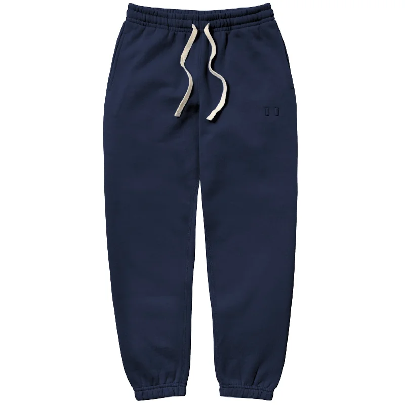 High - Waisted Women's Jogger Sweatpants in Black with Zip Pockets for a Stylish and Practical LookFlag Fleece Sweatpant Navy - Unisex