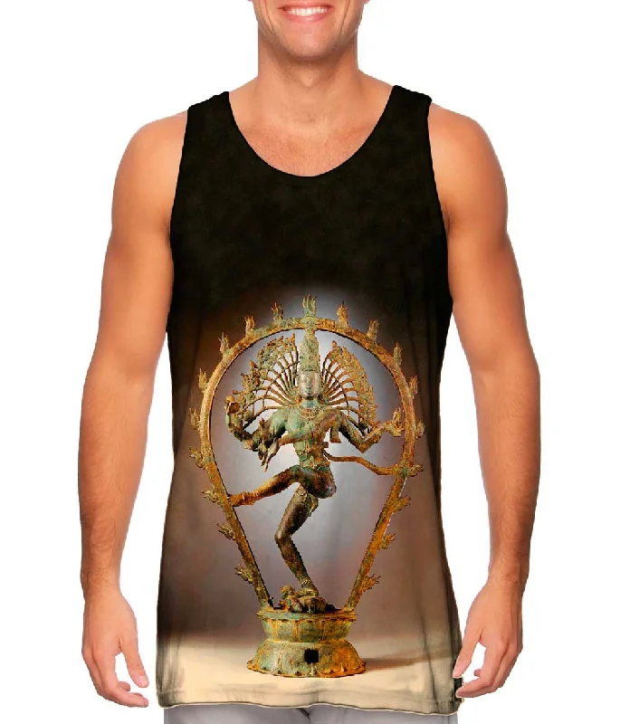 V - Neck Women's Moisture - Wicking Tank Tops for RunningShiva As The Lord Of Dance Statue