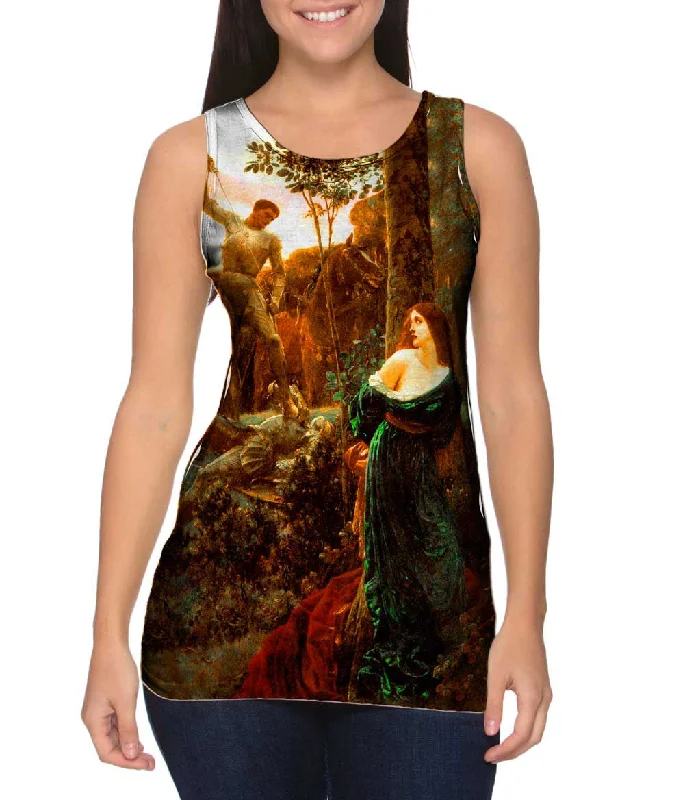 Square Neck Women's Organic Cotton Tank Tops in Earth TonesSir Frank Dicksee - "Chivalry" (1885)