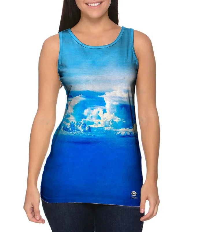 Women's Cropped Tank Tops with Vintage Band LogosSoaring Clouds