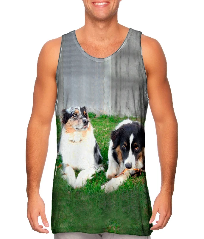 Women's Longline Tank Tops with Abstract PrintsSocial Collies