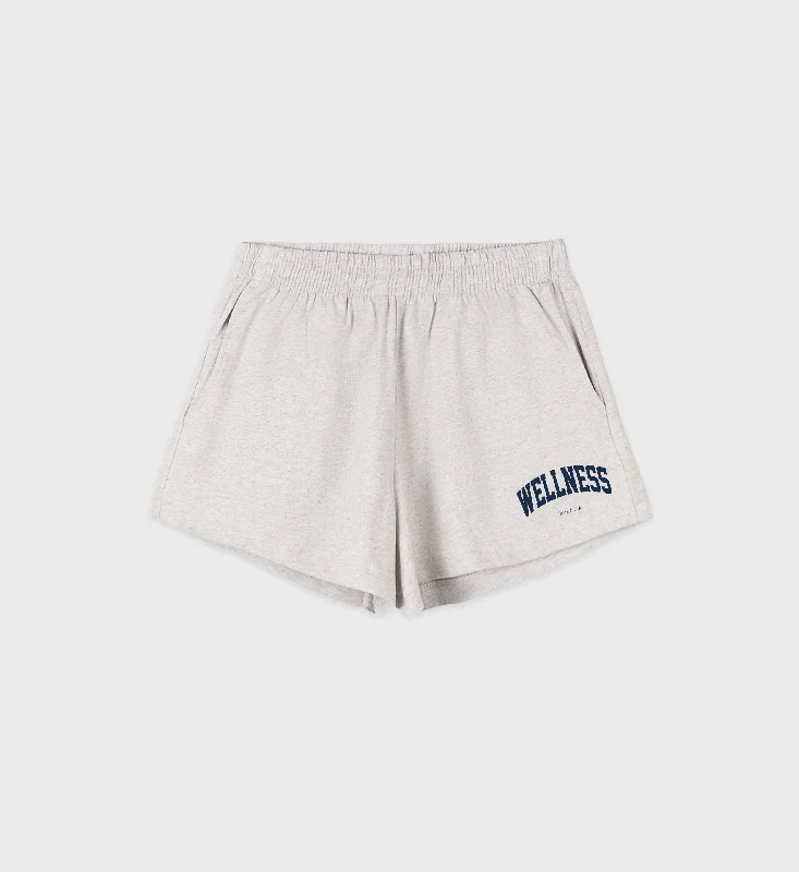 Belted Women Shorts to Enhance the WaistlineWellness Ivy Disco Short - Heather Gray/Navy